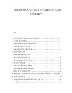 亞洲新能源汽車(chē)技術(shù)領(lǐng)域拓展市場(chǎng)繁榮分析及戰(zhàn)略布局研究報(bào)告