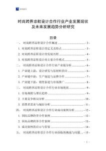 時尚跨界涼鞋設計合作行業產業發展現狀及未來發展趨勢分析研究