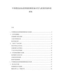 中國漂洗添加劑智能檢測設備應用與質量控制體系重構