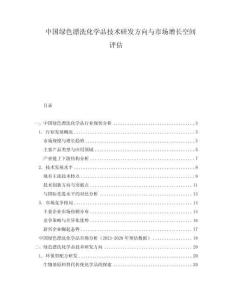 中國綠色漂洗化學(xué)品技術(shù)研發(fā)方向與市場增長空間評(píng)估