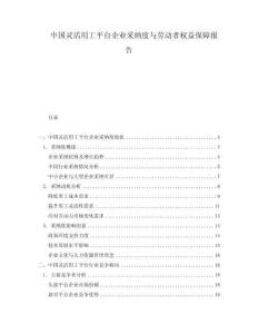 中國靈活用工平臺企業(yè)采納度與勞動者權益保障報告