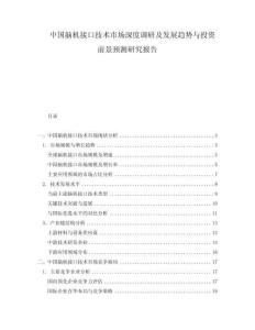 中国脑机接口技术市场深度调研及发展趋势与投资前景预测研究报告