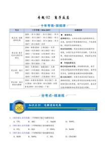 十年（2016-2025）高考化學真題分類匯編（全國通用）專題02 離子反應（學生版）