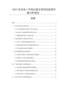 2025及未来5年有衬里水带项目投资价值分析报告