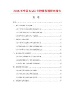 2025年中國MMC卡數據監測研究報告