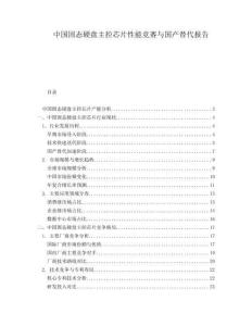 中國固態(tài)硬盤主控芯片性能競賽與國產(chǎn)替代報告