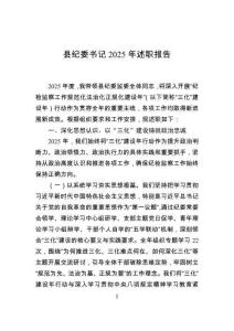 縣紀(jì)委書記2025年述職報(bào)告