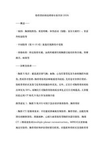 肋骨骨折的處理的專家共識2026