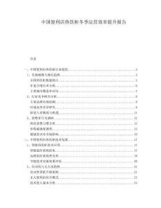 中國(guó)便利店熱飲柜冬季運(yùn)營(yíng)效率提升報(bào)告