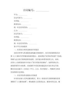 养老服务标准化建设合同（2025·示范版）