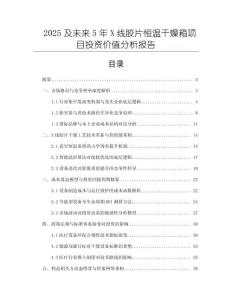 2025及未來5年X線膠片恒溫干燥箱項目投資價值分析報告