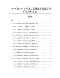 2025及未來5年彈力直貢坯布項(xiàng)目投資價(jià)值分析報(bào)告