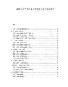 中国青年公寓产业发展现状与前景预测报告