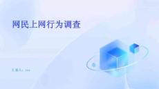 网民上网行为调查