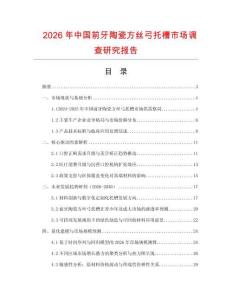 2026年中國前牙陶瓷方絲弓托槽市場調(diào)查研究報(bào)告