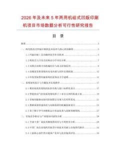 2026年及未來(lái)5年兩用機(jī)組式凹版印刷機(jī)項(xiàng)目市場(chǎng)數(shù)據(jù)分析可行性研究報(bào)告