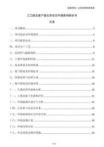 三乙胺及復產氯化鈣項目環境影響報告書