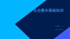 自由潛水基礎知識