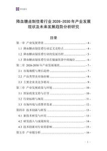 降血糖鹵制佳肴行業(yè)2026-2030年產(chǎn)業(yè)發(fā)展現(xiàn)狀及未來發(fā)展趨勢分析研究