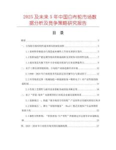 2025及未來5年中國白布輪市場數據分析及競爭策略研究報告