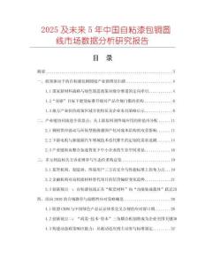 2025及未來(lái)5年中國(guó)自粘漆包銅圓線市場(chǎng)數(shù)據(jù)分析研究報(bào)告