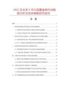 2025及未來5年中國墨盒棉市場數據分析及競爭策略研究報告