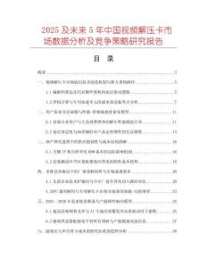 2025及未來5年中國視頻解壓卡市場數(shù)據(jù)分析及競爭策略研究報告