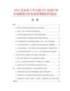 2025及未來5年中國EPE發泡片材市場數據分析及競爭策略研究報告