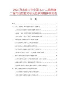 2025及未來5年中國25-二巰基噻二唑市場數(shù)據(jù)分析及競爭策略研究報(bào)告