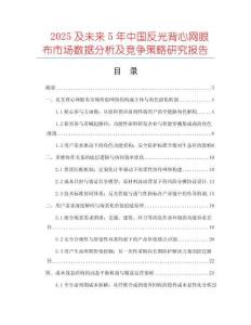 2025及未來5年中國反光背心網眼布市場數據分析及競爭策略研究報告