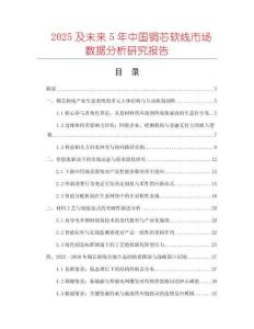 2025及未來5年中國銅芯軟線市場數(shù)據(jù)分析研究報(bào)告