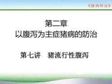 豬病防治：豬流行性腹瀉PPT教學課件
