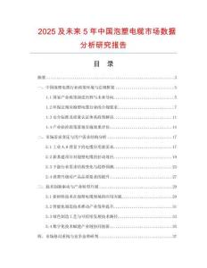 2025及未來(lái)5年中國(guó)泡塑電纜市場(chǎng)數(shù)據(jù)分析研究報(bào)告