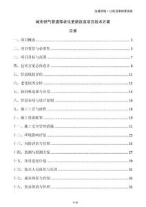 城市燃?xì)夤艿赖壤匣赂脑祉?xiàng)目技術(shù)方案