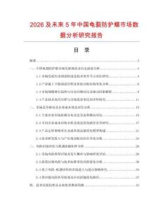 2026及未來5年中國龜裂防護蠟市場數據分析研究報告