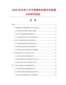 2025及未來5年中國塑料封套市場數(shù)據(jù)分析研究報告
