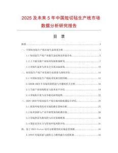 2025及未來5年中國短切氈生產線市場數據分析研究報告