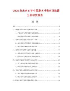 2025及未來5年中國滑水桿套市場數據分析研究報告