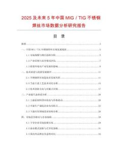 2025及未來5年中國(guó)MIG／TIG不銹鋼焊絲市場(chǎng)數(shù)據(jù)分析研究報(bào)告