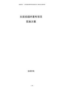頭層皮超纖基布項(xiàng)目實(shí)施方案