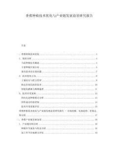 香蕉種植技術優化與產業鏈發展前景研究報告