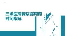 三級(jí)醫(yī)院糖尿病用藥時(shí)間指導(dǎo)