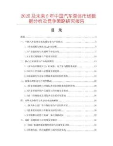 2025及未來5年中國汽車泵體市場數(shù)據(jù)分析及競爭策略研究報告