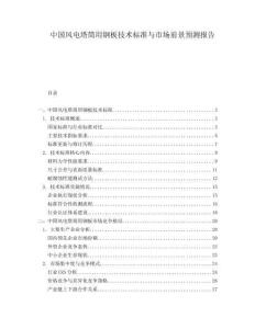 中國(guó)風(fēng)電塔筒用鋼板技術(shù)標(biāo)準(zhǔn)與市場(chǎng)前景預(yù)測(cè)報(bào)告