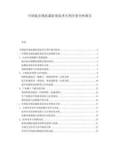 中國徒步襪抗菌防臭技術專利全景分析報告