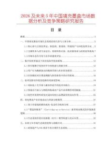 2026及未來5年中國填充墨盒市場數(shù)據(jù)分析及競爭策略研究報告