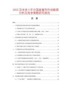 2025及未來5年中國接著劑市場數(shù)據(jù)分析及競爭策略研究報告