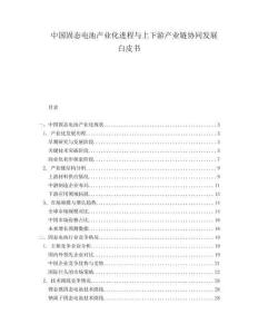 中國固態(tài)電池產(chǎn)業(yè)化進程與上下游產(chǎn)業(yè)鏈協(xié)同發(fā)展白皮書
