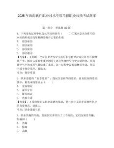 2025年海南軟件職業(yè)技術(shù)學(xué)院單招職業(yè)技能考試題庫及答案詳解（歷年真題）