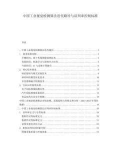 中國工業(yè)視覺檢測算法迭代路徑與誤判率控制標準
